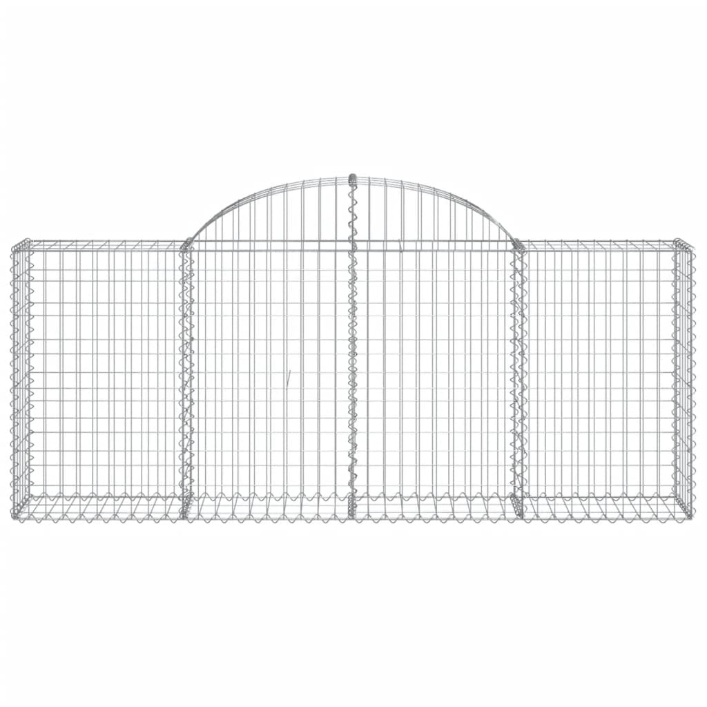 Cestas De Gaviones 20 Uds Forma De Arco Hierro 200x30x80/100 Cm_3
