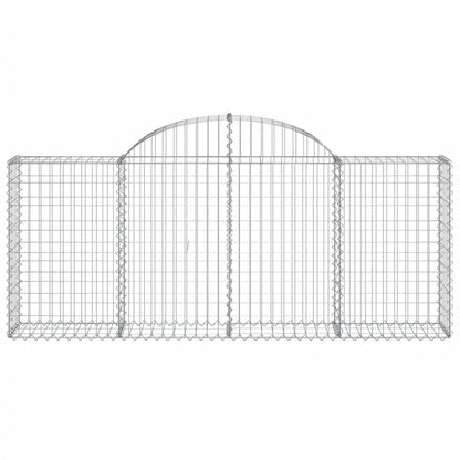 Cestas De Gaviones 5 Uds Forma De Arco Hierro 200x30x80/100 Cm_3