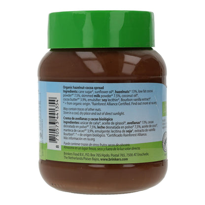 Creme de Chocolate com Avelã Orgânico Nuscobio 400 g