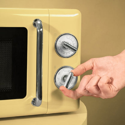 Microondas Mecánico De 20 L Proclean 3010 Retro Yellow. 700 W En 6 Niveles, Temporizador Hasta 30 Minutos, Modo Descongelación, Diseño Vintage En Am_1