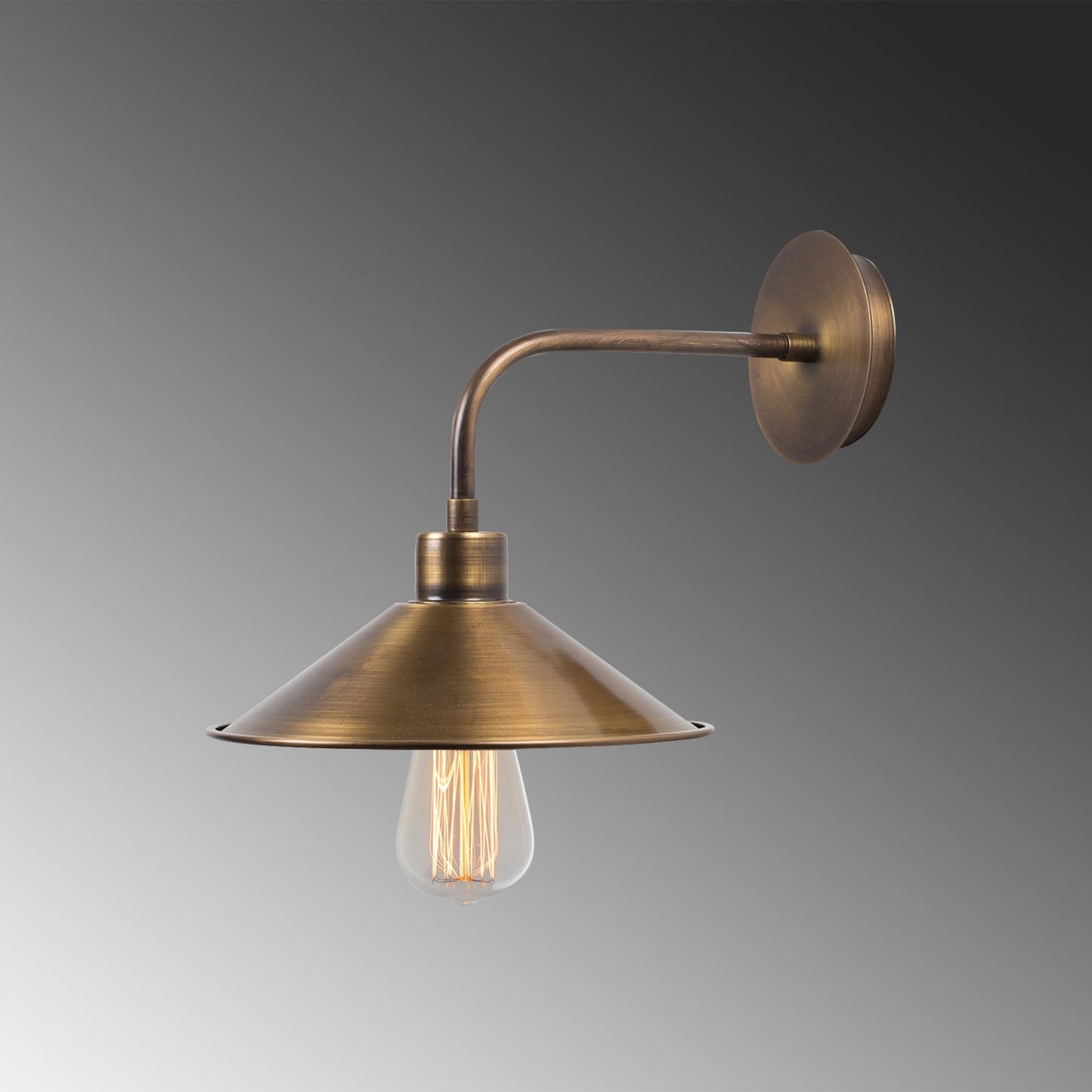 Aplique De Pared, Metal , Vintage, 24x36x25, Casquillo E 27 Max 40 W_4