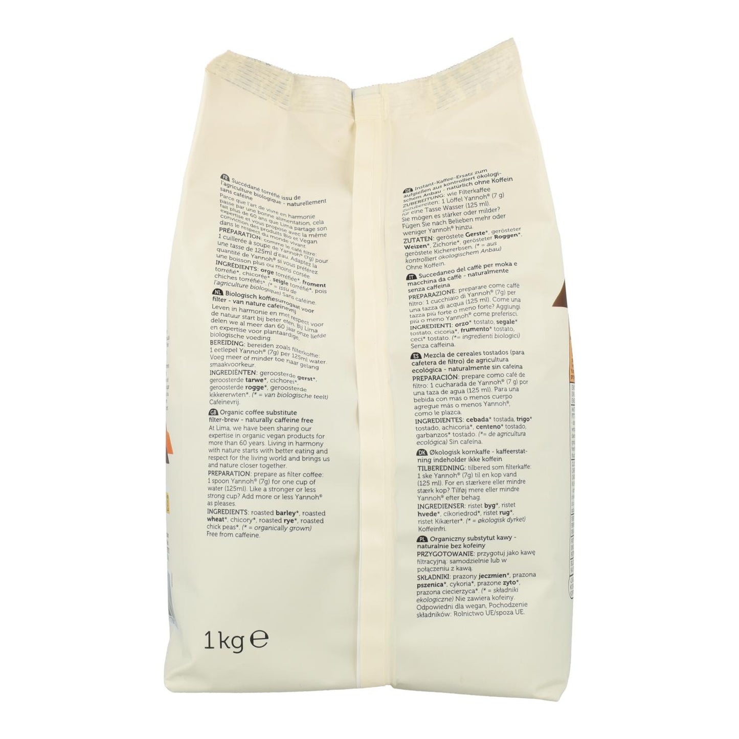 Cereais tostados filtrados Yannoh ECO Lima 1kg