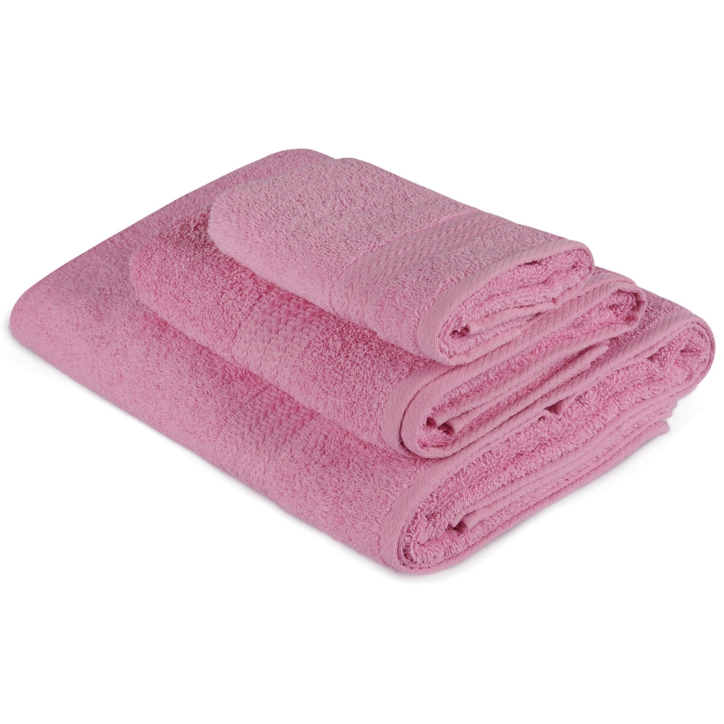 Juego De Toallas (3 Piezas) Rosa_0