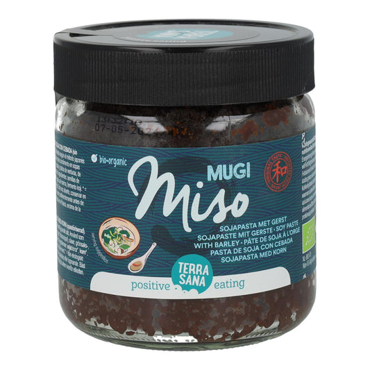 Mugi miso biológico não pasteurizado. Terrasana, 350 g