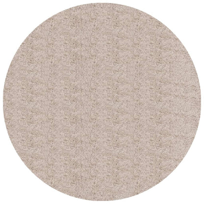 Alfombra Peluda De Pelo Largo Moderna Pamplona Beige Ø 160 Cm / Vetonek_1