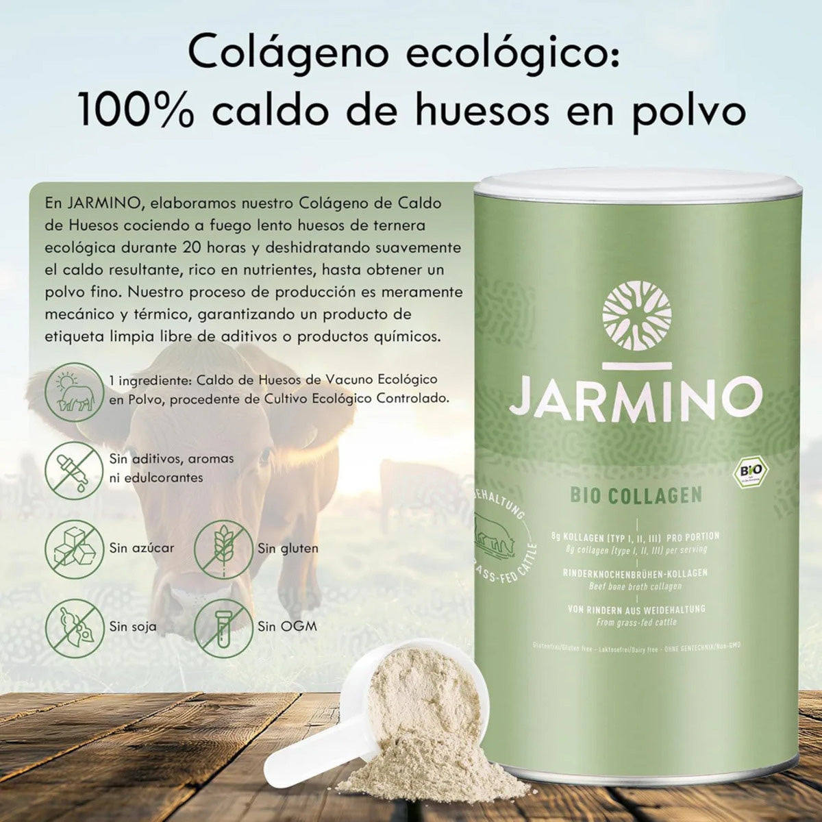 Pó de Bio Colagénio Jarmino 300g
