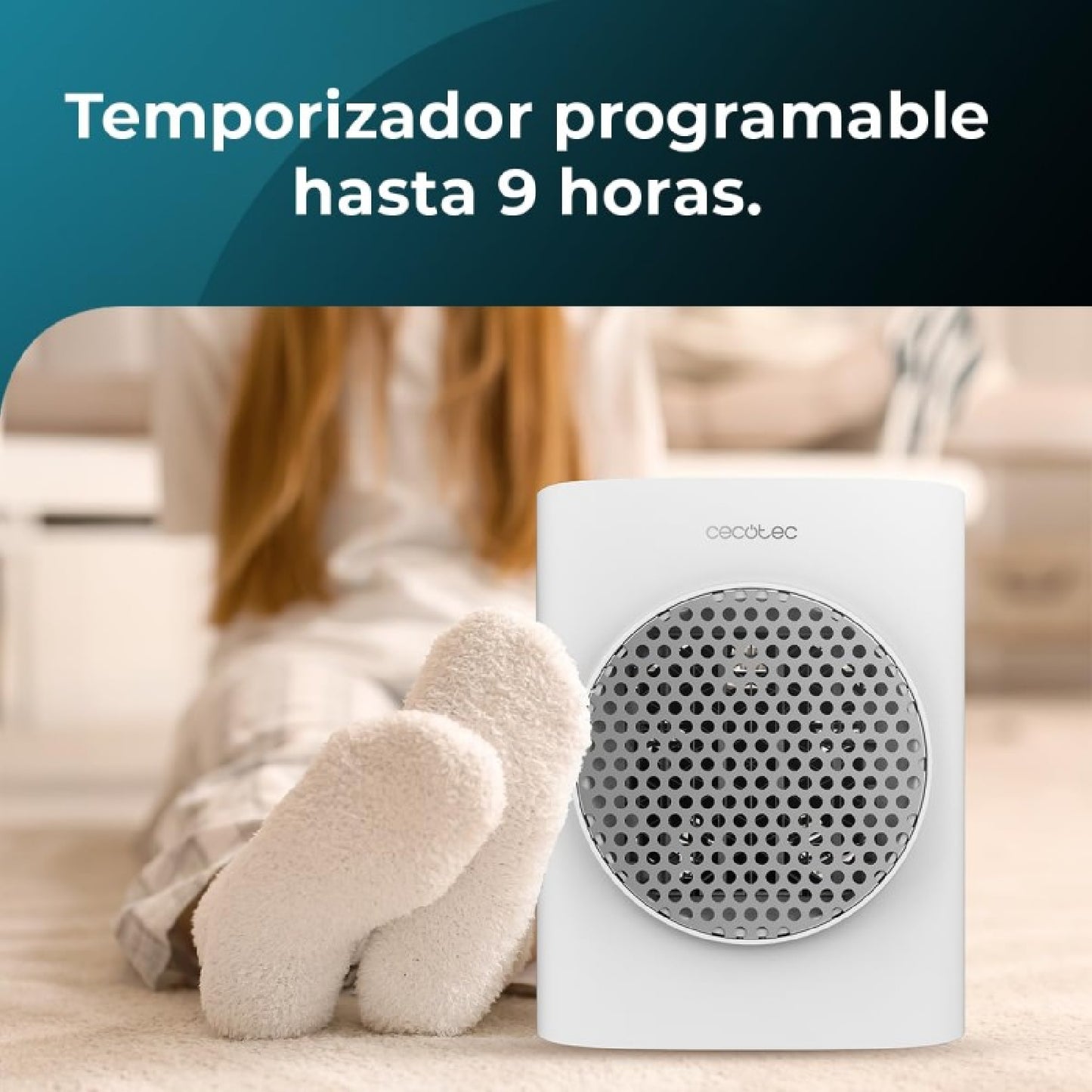 Cecotec Calefactor Cerámico De Sobremesa Readywarm 1570 Max Ceramic Rotate Smart White_4