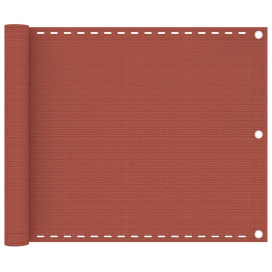 Vidaxl Toldo Para Balcón Hdpe Terracota 75x600 Cm_0