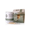 Cotonetes orgânicos de bambu e algodão Brushboo, 2 x 100 unidades