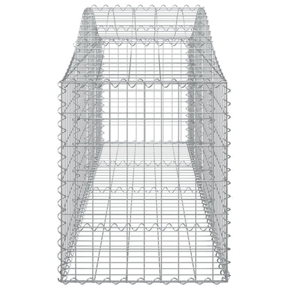 Cestas De Gaviones 10 Uds Forma De Arco Hierro 200x50x60/80 Cm_4