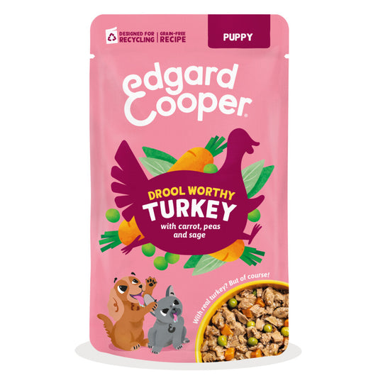 Guiso de pavo para cachorro Edgard & Cooper 150 g