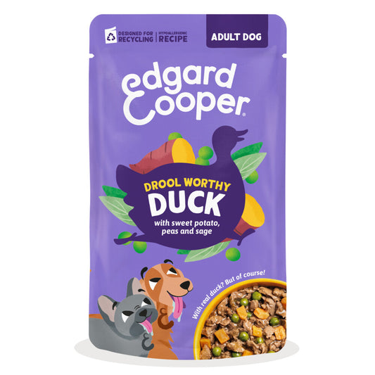 Guiso de pato hipoalergénico para perro Edgard & Cooper 150 g