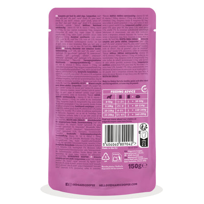 Guiso de jabalí y pato para perro Edgard &amp; Cooper 150 g