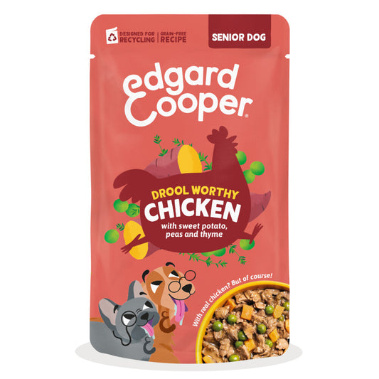 Guiso de pollo para perro senior Edgard & Cooper 150 g