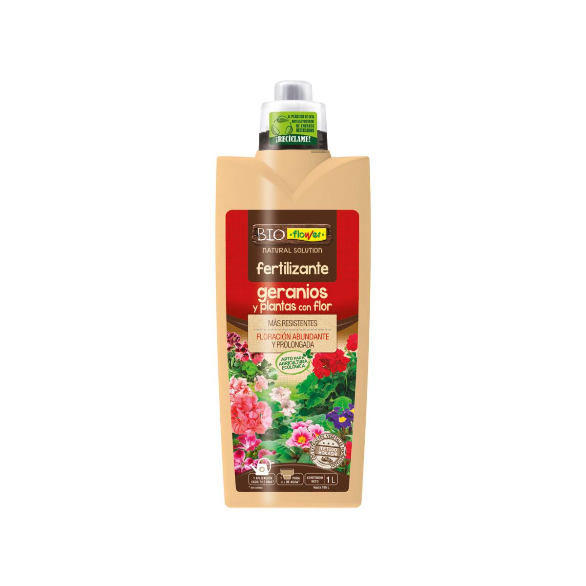 Fertilizante para gerânios e plantas com flor Bokashi BioFlower 1 l