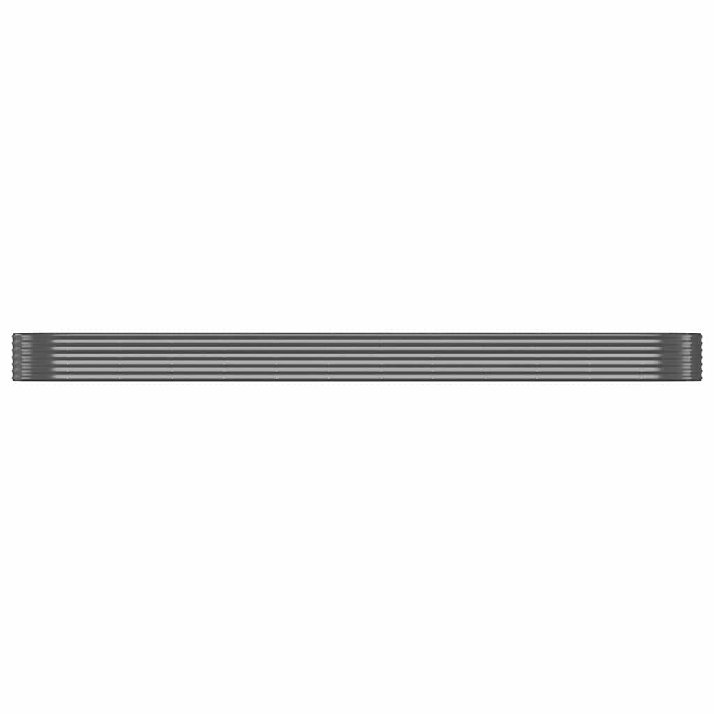 Jardinera Arriate Acero Galvanizado Antracita 507x100x36cm_2