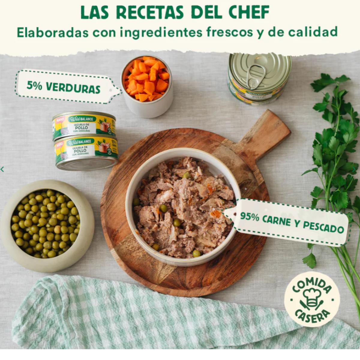 Caçarola de Frango Wild Balance para Gatos lata de 80g