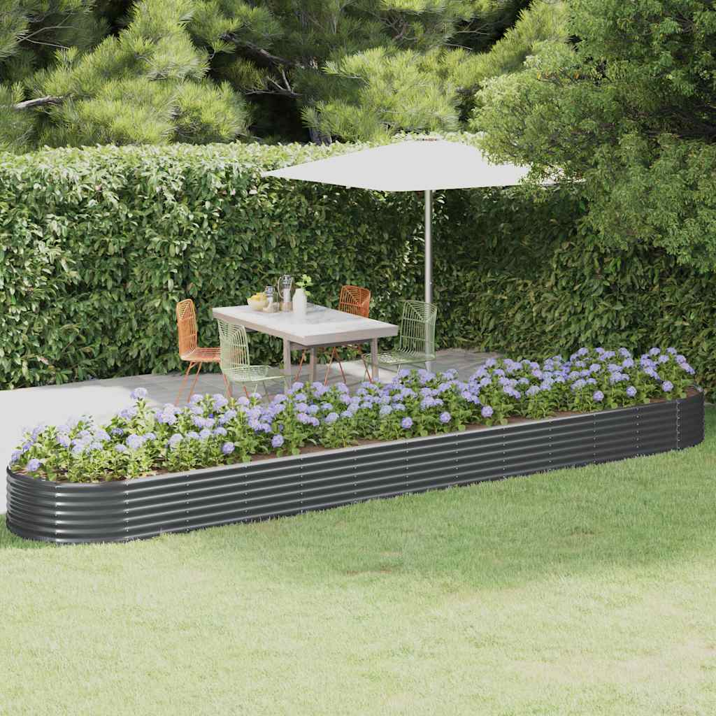 Jardinera Arriate Acero Galvanizado Antracita 507x100x36cm_1