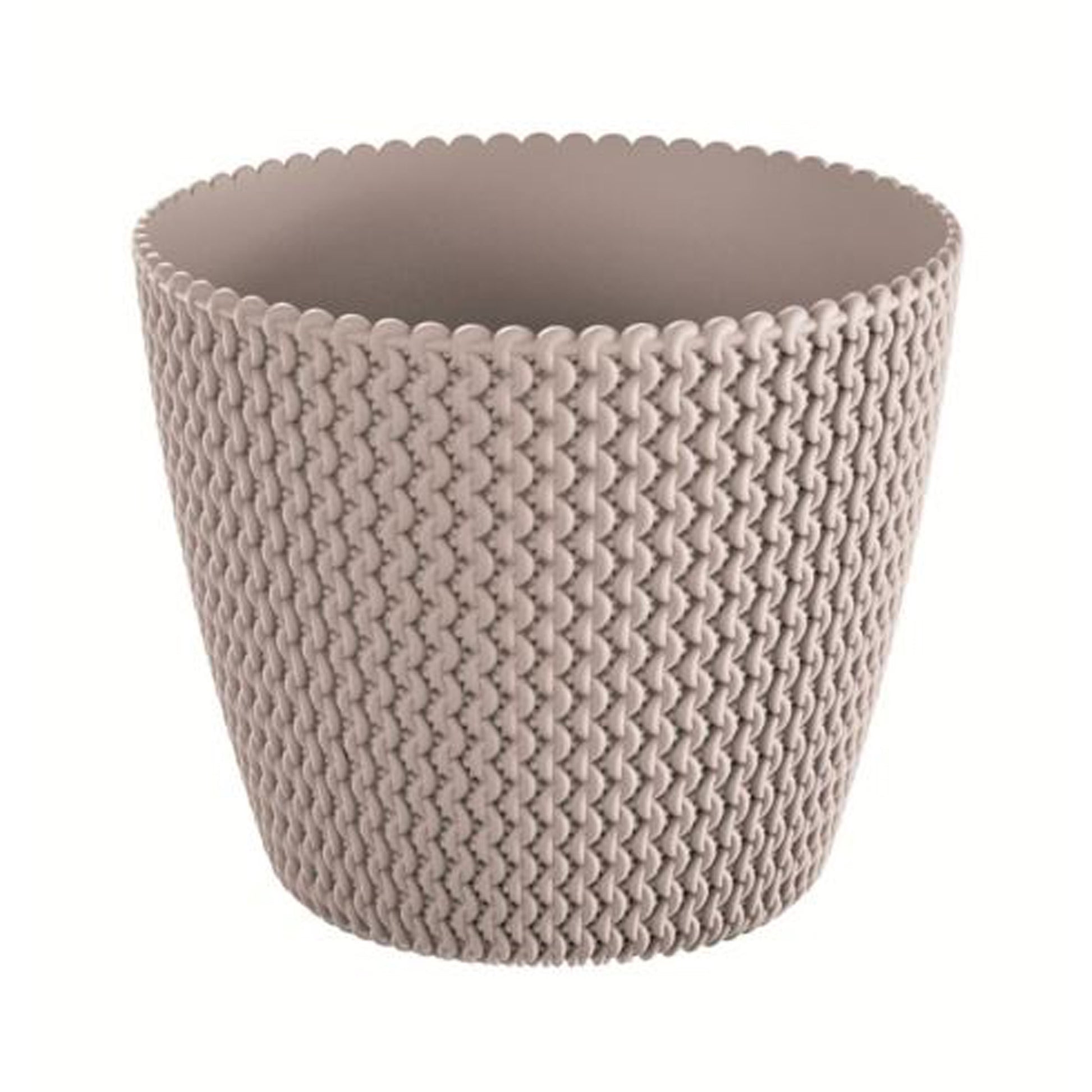 Maceta Redonda 28,2l Prosperplast Splofy De Plastico En Color Mocca, Ø39,1 X 33 Cm_0