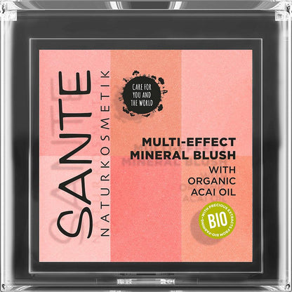 Blush multiefeito 6 tons 01 coral Sante 8 gr