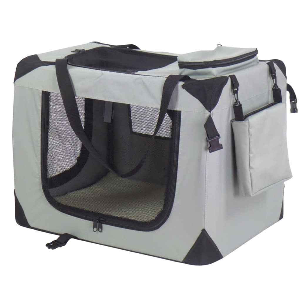 @pet Transportín Para Perros Nylon Gris 90x61x65 Cm 11074_0