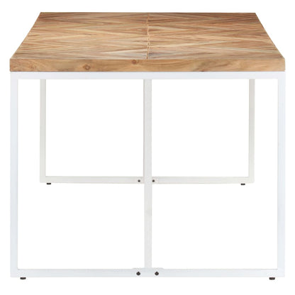 Mesa De Comedor Madera Maciza De Acacia Y Mango 200x90x76 Cm_1