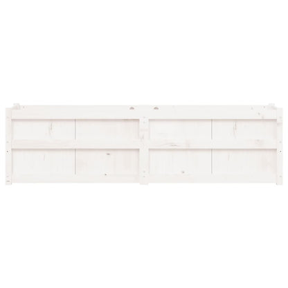 Jardinera De Madera Maciza De Pino Blanca 180x50x50 Cm_4