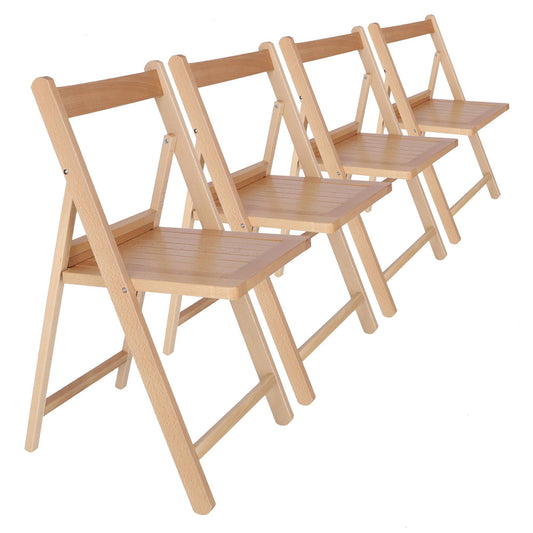 Set De 4 Sillas Norte Barniz (42x47x79cm) - Estilo Clásico Y Natural Para Tu Hogar_0
