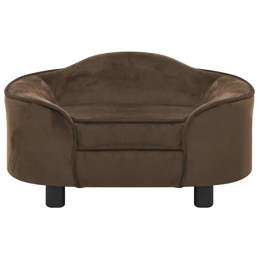 Vidaxl Sofá Para Perros Felpa Marrón 67x47x36 Cm_1