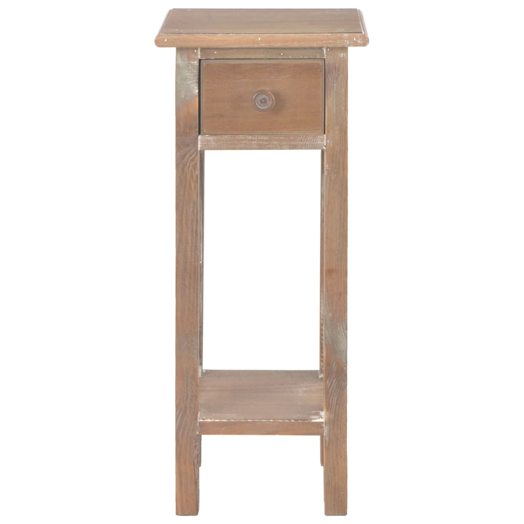 Mesa Auxiliar De Madera Marrón 27x27x65,5 Cm_1