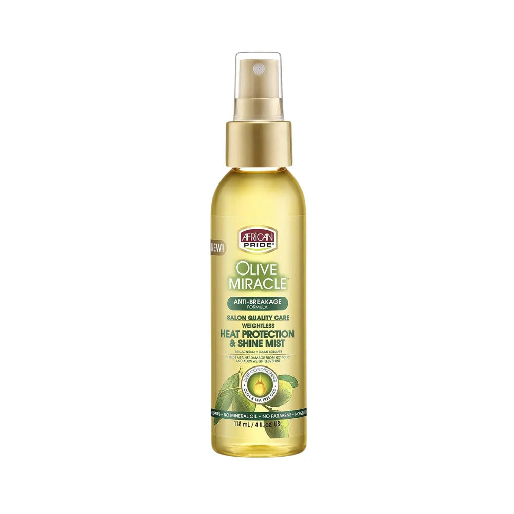 African Pride Olive Miracle Heat Protection And Shine Mist 118ml_0