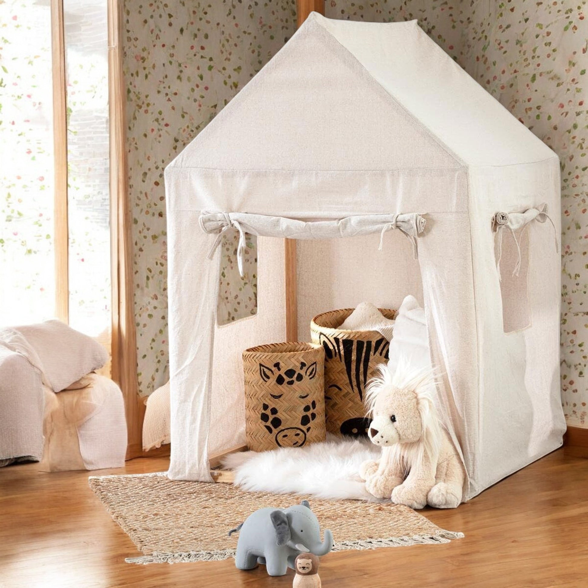 Well Home - Cabaña De Lona Infantil Con Estructura De Madera_2