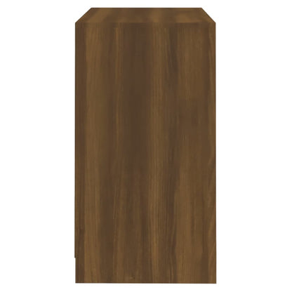 Aparador De Madera Contrachapada Marrón Roble 70x41x75 Cm / Vetonek_4
