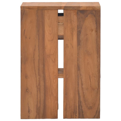 Mesita De Noche Madera Maciza De Teca 20x35x50 Cm_2
