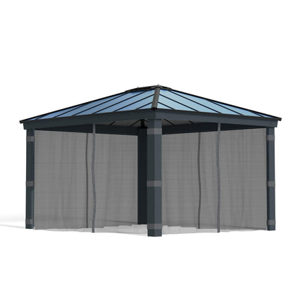 Conjunto de mosquiteiro para gazebo Dallas 360x422 cm 