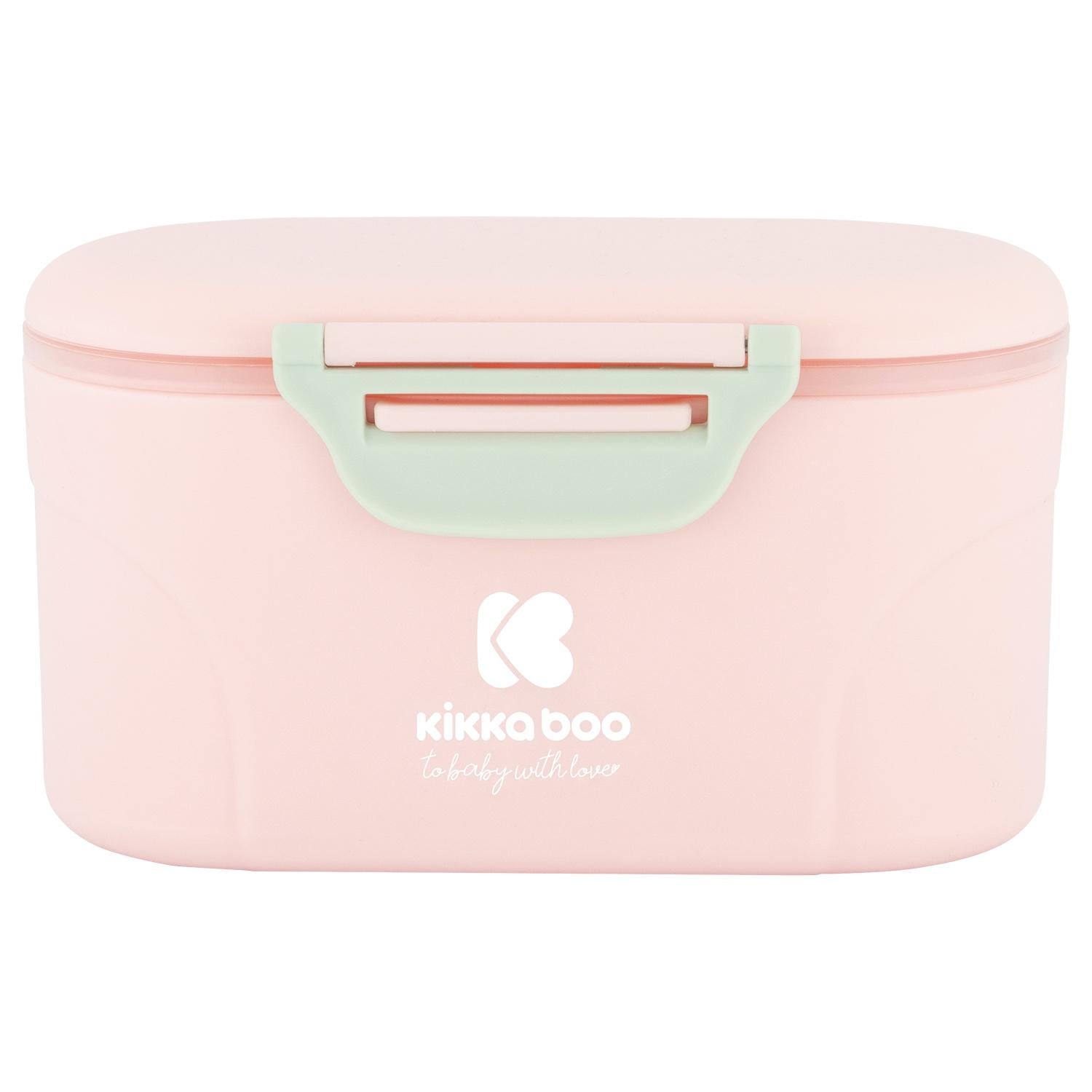 Doseador de leite em pó com colher 130 g Rosa Kikka boo