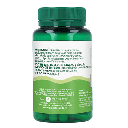 Equinácea Planeta Huerto 30 cápsulas vegetais