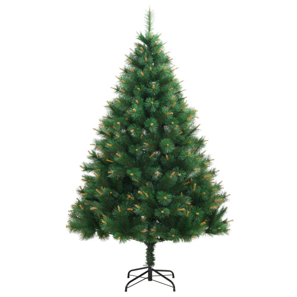 Vidaxl Árbol De Navidad Artificial Con Bisagras 300 Leds 240 Cm_3