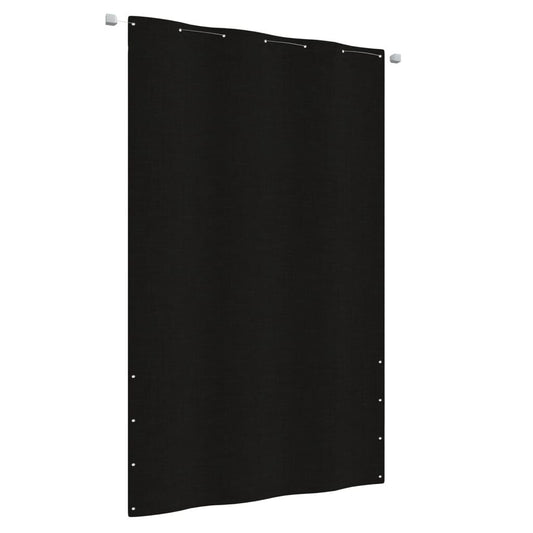 Vidaxl Toldo Pantalla Para Balcón De Tela Oxford Negro 140x240 Cm_0