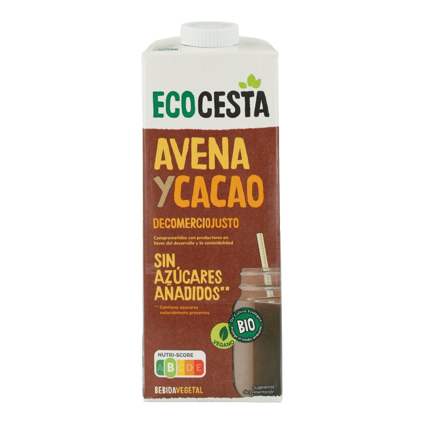 Bebida de Aveia e Cacau Biológica, 1L Ecocesta
