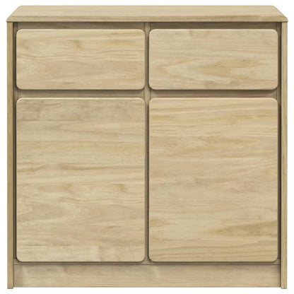 Aparador Sauda Madera Maciza Pino Roble 80x43x75,5 Cm / Vetonek_3