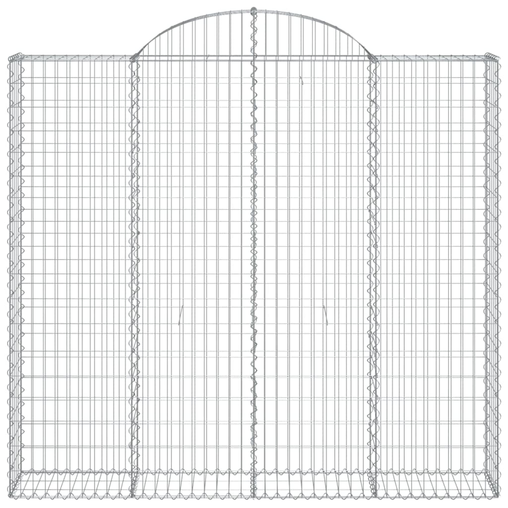 Cestas De Gaviones 2 Uds Forma De Arco Hierro 200x50x180/200 Cm_3
