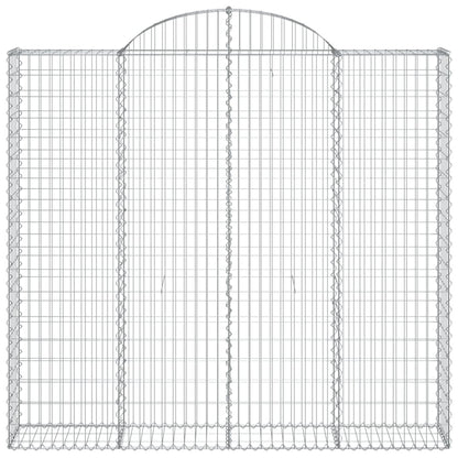 Cestas De Gaviones 2 Uds Forma De Arco Hierro 200x50x180/200 Cm_3