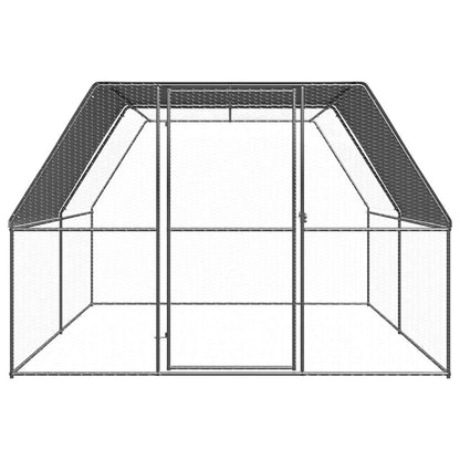 Vidaxl Jaula Gallinero De Acero Galvanizado 3x4x2 M_1