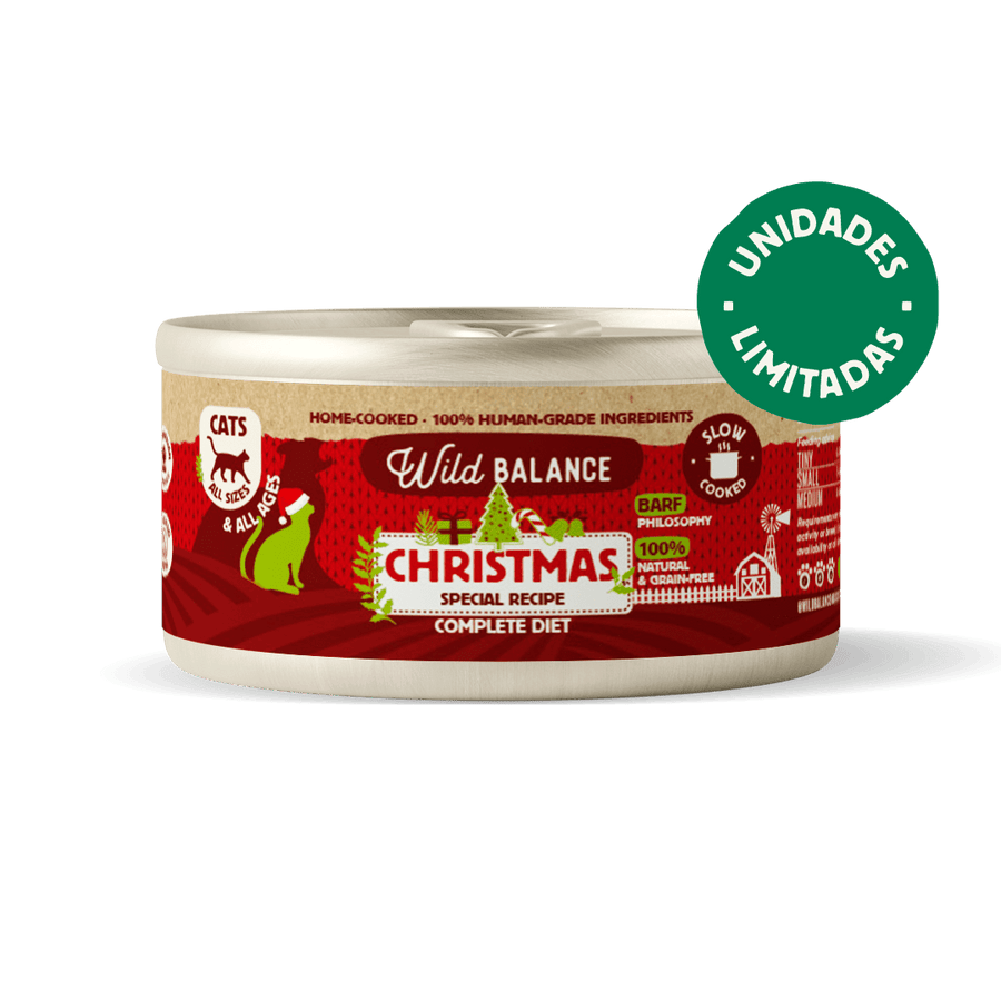 Wild Balance Receita de Natal BARF para Gatos Lata 120g