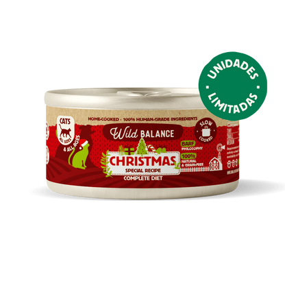 Wild Balance Receita de Natal BARF para Gatos Lata 120g