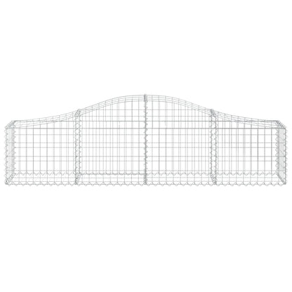 Cestas De Gaviones 15 Uds Forma De Arco Hierro 200x30x40/60 Cm_3