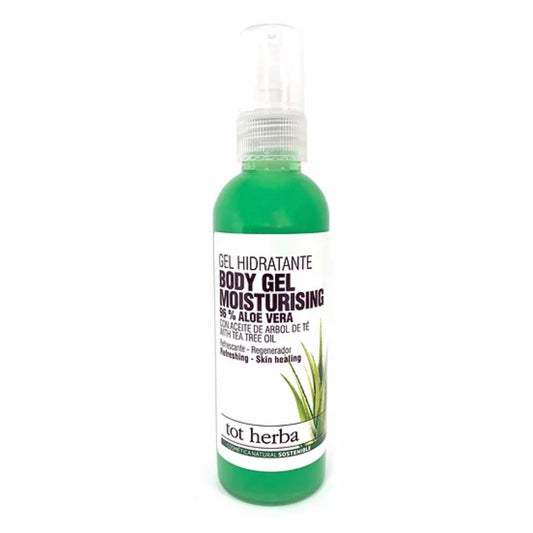 Gel hidratante de aloé vera com óleo de árvore do chá 100 ml Tot Herba