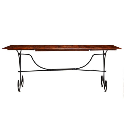Mesa De Comedor Madera Maciza Acabado Miel 200x100x76 Cm_1