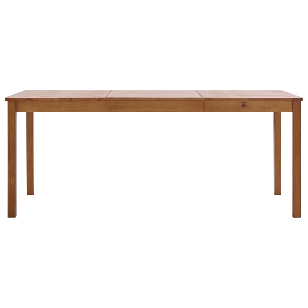 Mesa De Comedor De Madera De Pino Marrón Miel 180x90x73 Cm_0